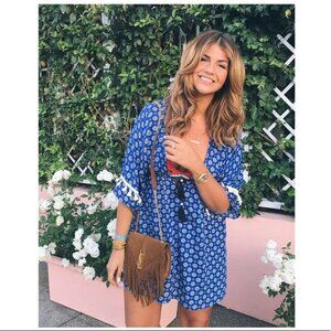 Misa Los Angeles Tamila Blue Mini Dress